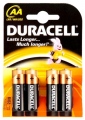 4 x bateria alkaliczna Duracell Basic C&B LR6 AA (blister)